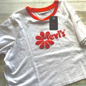 Levis Retro Daisy Cropped Top Size 1x